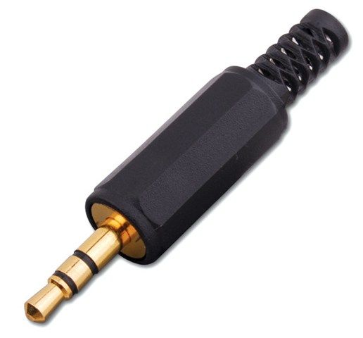 3.5mm Male Stereo Plug With Strain Relief