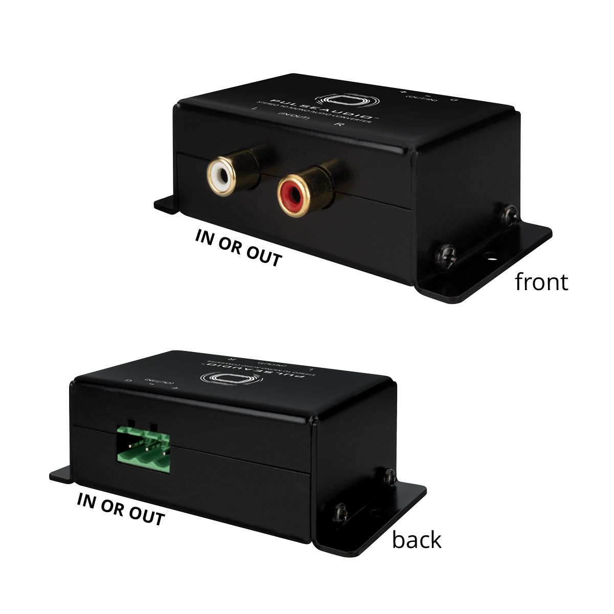 Stereo to Mono Audio Converter- RCA & Balanced ScrewTerminal