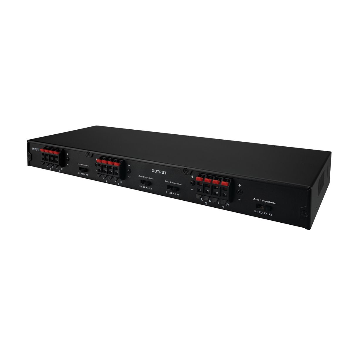 Four Pair Stereo Speaker Selector Box with Volume Control
