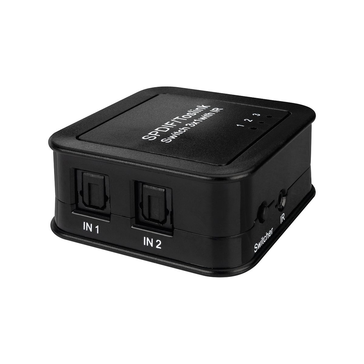 Digital Optical Audio 3×1 Switch with IR