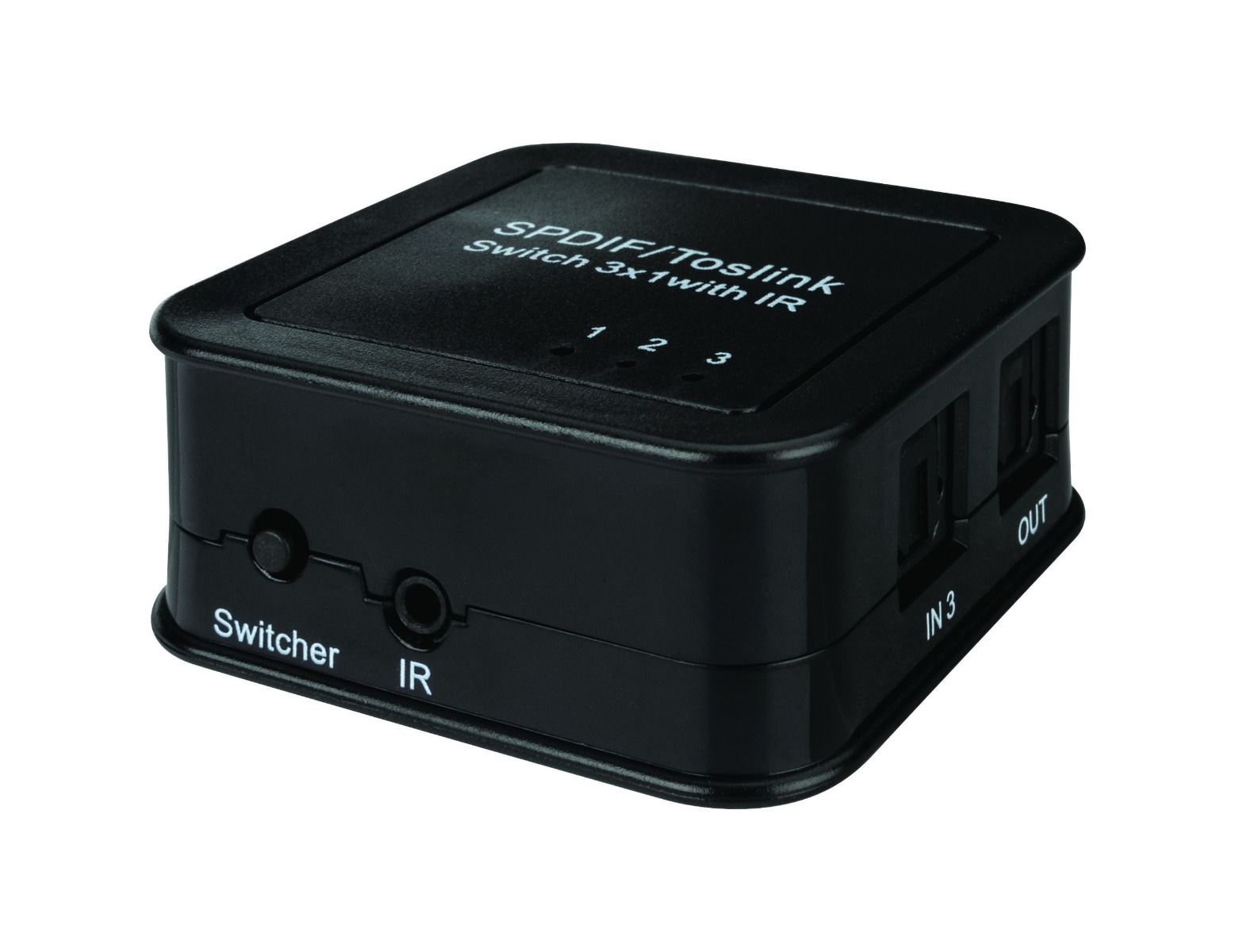 Digital Optical Audio 3×1 Switch with IR