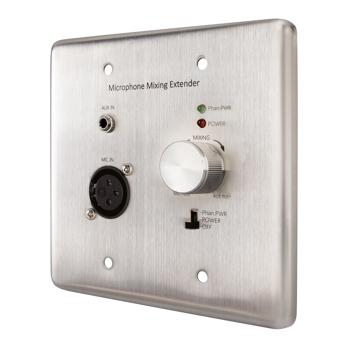 Wall Plate Mixing Microphone and Analog Audio Extender