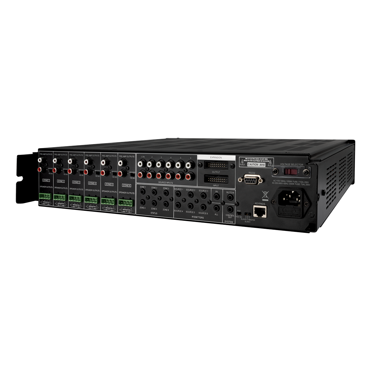 6x6 Audio distribution amplifier-matrix (Controller only)