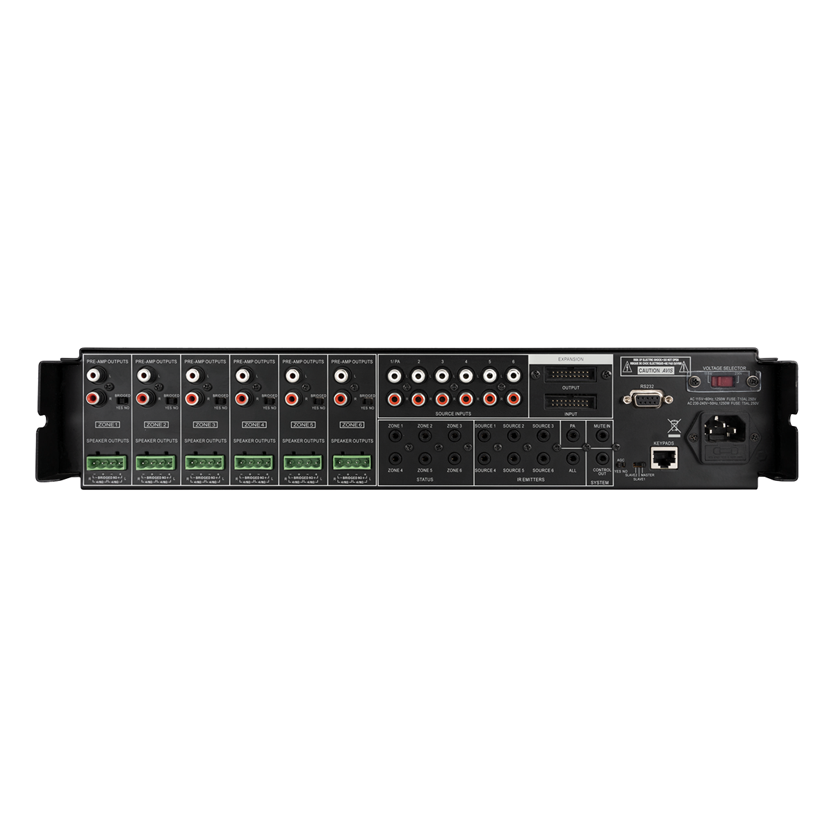 6x6 Audio distribution amplifier-matrix (Controller only)
