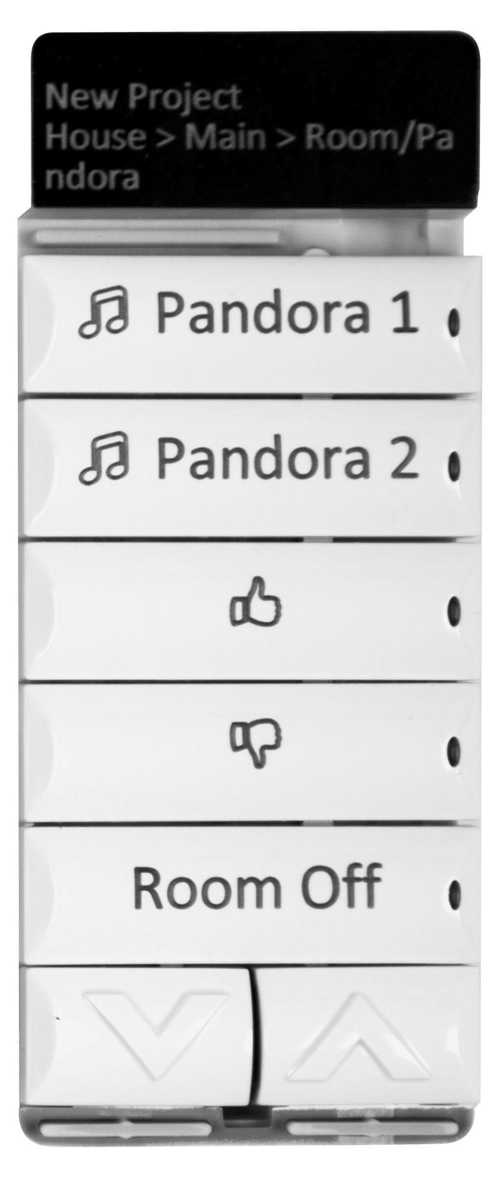 Control4® Engraved Music Keycaps (Pandora)