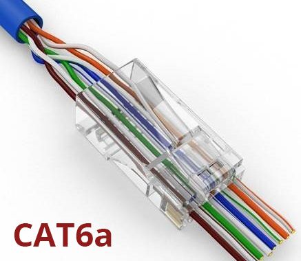 EZ-45 CAT6A RJ45 Connectors - 100pk
