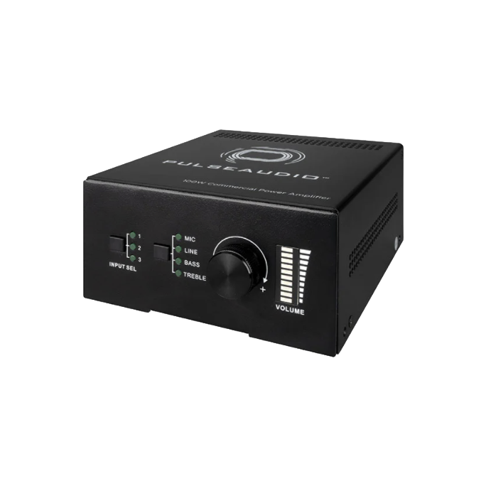100W 70V Single Channel Amplifier with Mic Input