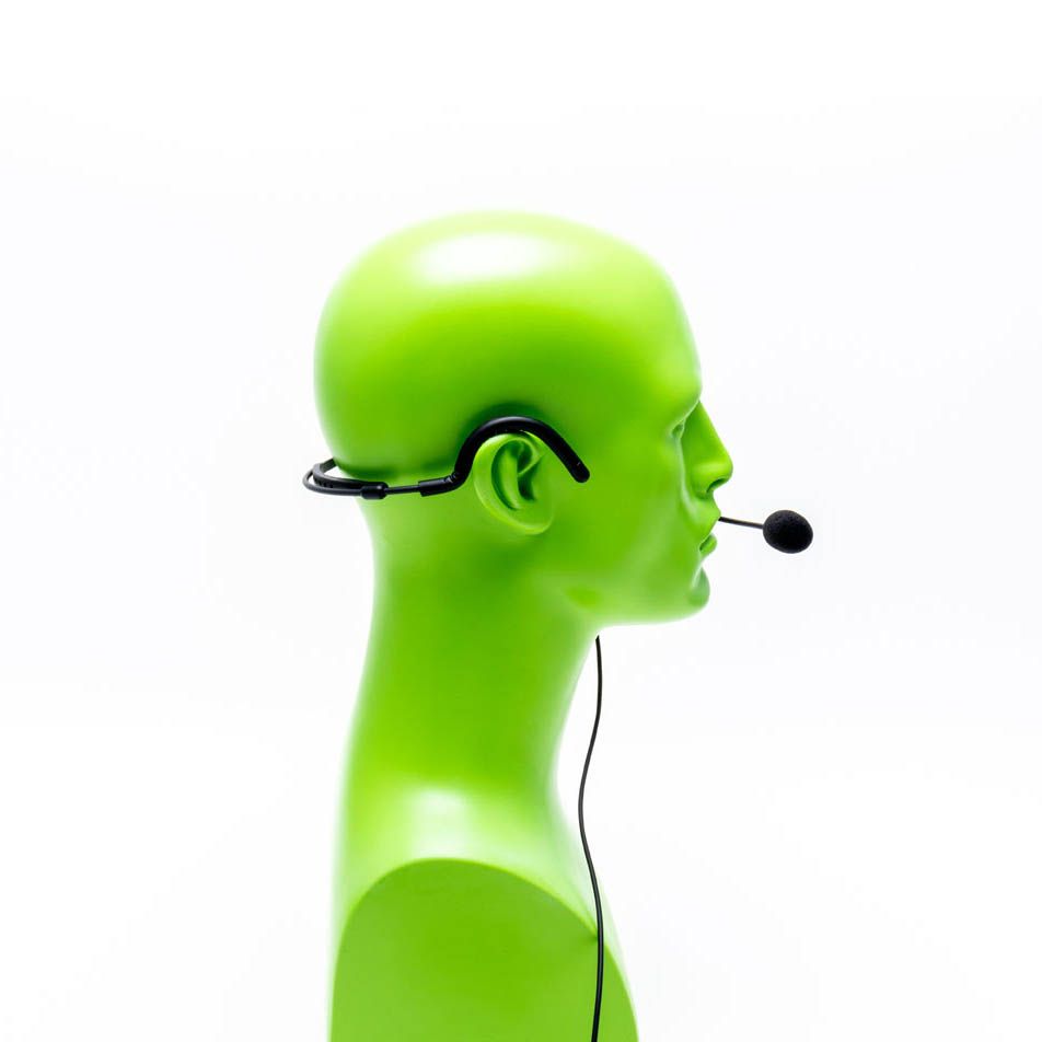 Lightweight behind the ear headset