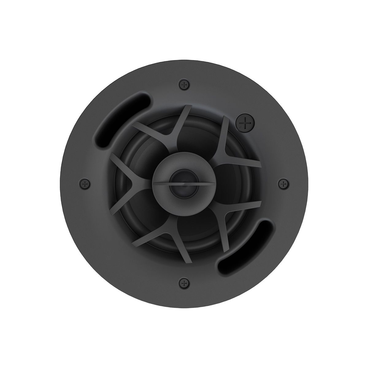 In-Ceiling 5.25in 70v/100v Spkr Kit PC50 w- Tile Bridge, BLK