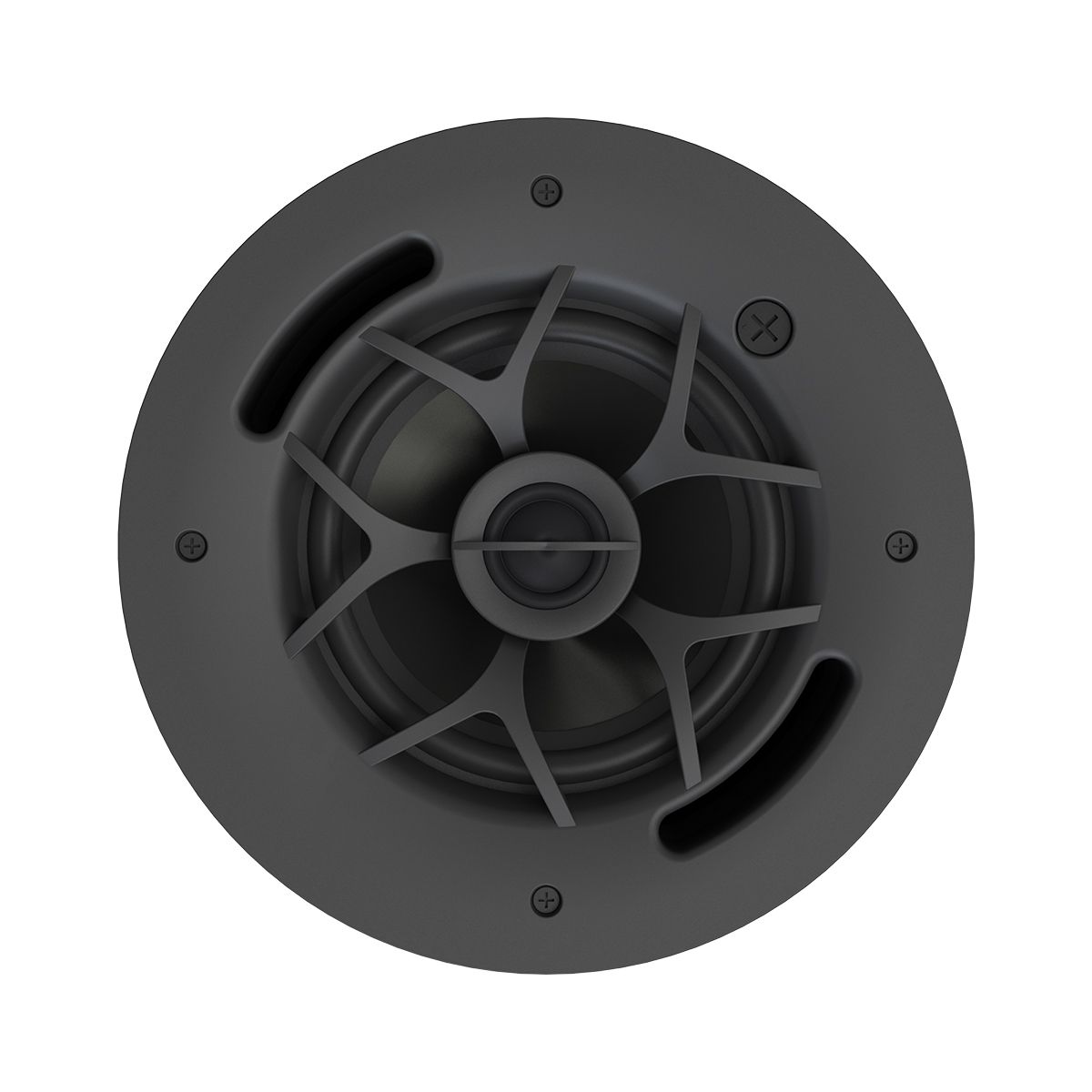 In-Ceiling 6.5in 70v/100v OP Speaker 80w, 115 Deg, Black