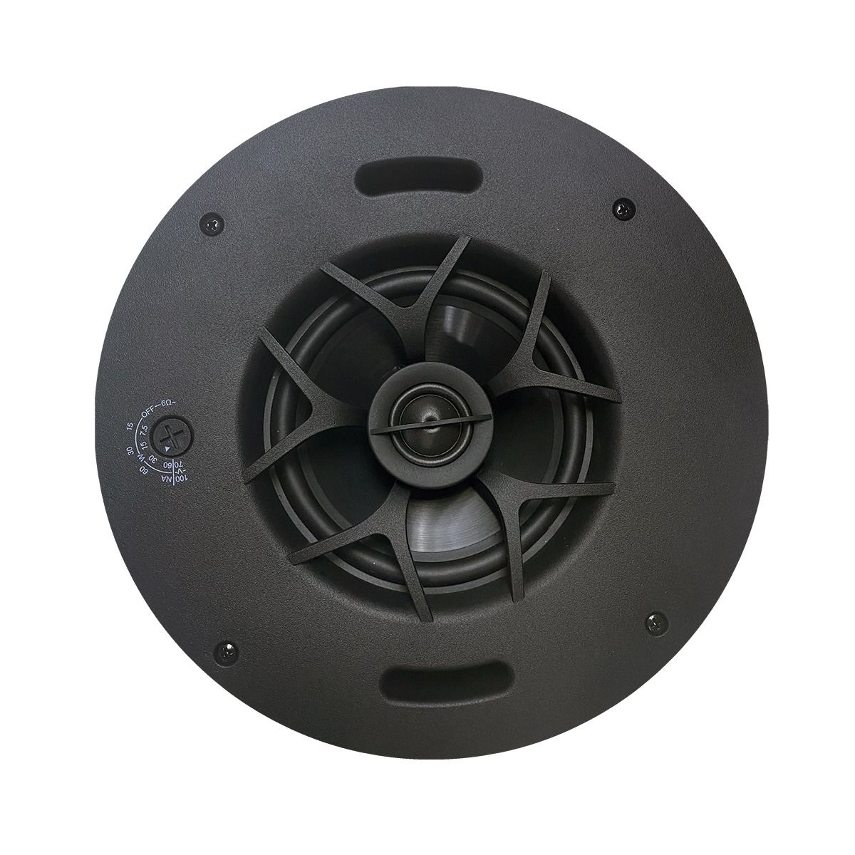 Pro 70v 6.5in Slim In-Ceiling, w- Black Round/Square Grill