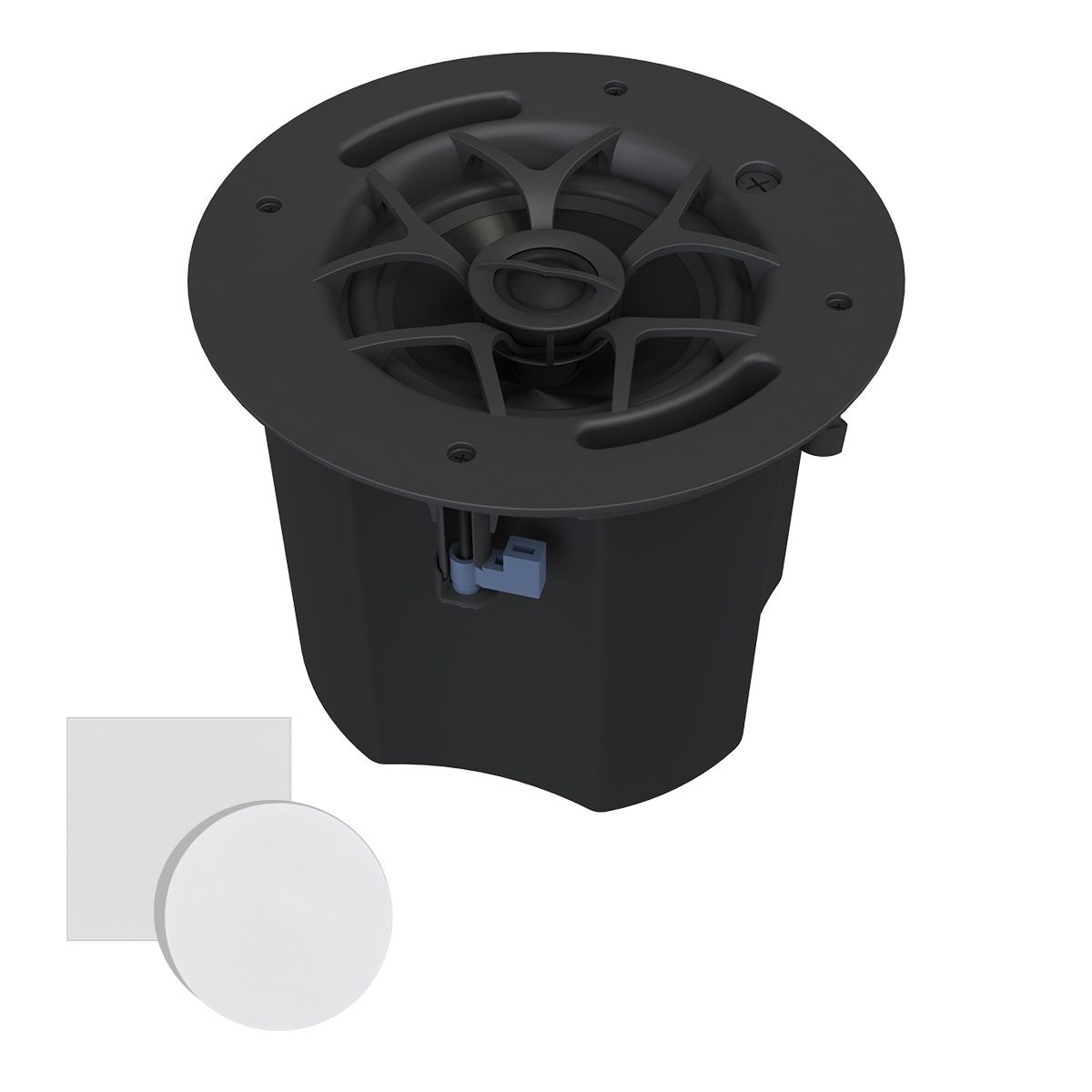 In-Ceiling 6.5in 70v/100v OP Speaker 80w, 115 Deg, White