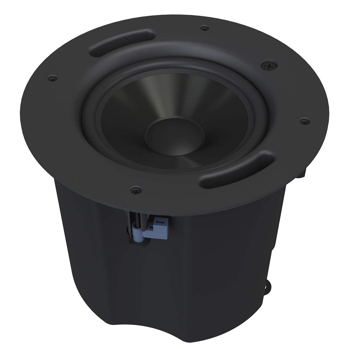 In-Ceiling 8in 70v/100v Subwoofer, 200W, 180 Deg, White
