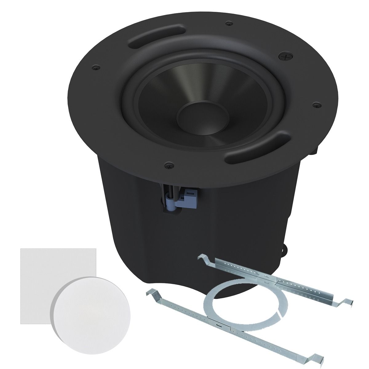 In-Ceiling 8in 70v/100v Subwoofer, 200W, White w-TB80