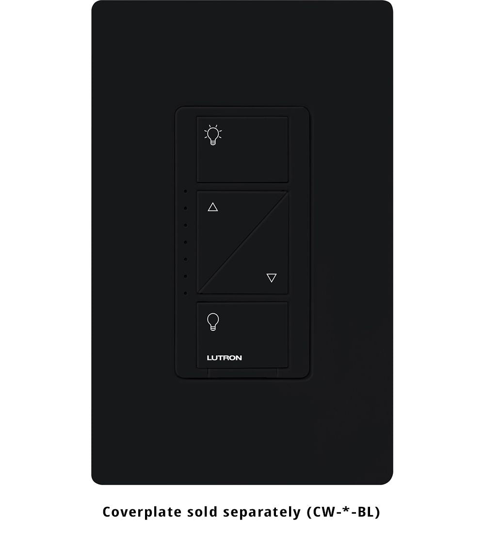 CASETA PRO 250W LED - 3-WAY WALL DIMMER - GLOSS BLACK