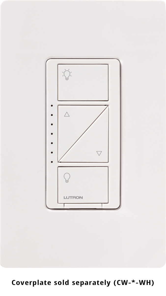 CASETA PRO 250W LED - 3-WAY WALL DIMMER - GLOSS WHITE