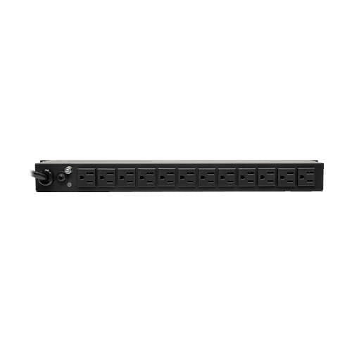 Eaton Tripp Lite PDUMH15-ISO 1.5kW Single-Phase Local Metered PDU + ISOBAR Surge Suppression, 3840 Joules, 100-127V Outlets (14 5-15R), 5-15P, 15\' (4.57m) Cord, 1U Rack-Mount