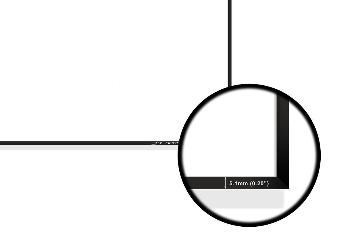Fixed Frame White Screen, ISF, Edge Free Bezel - 100in