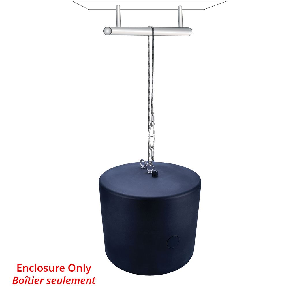 Black Pendant Enclosure for 8in In-Ceiling Sonic Vortex