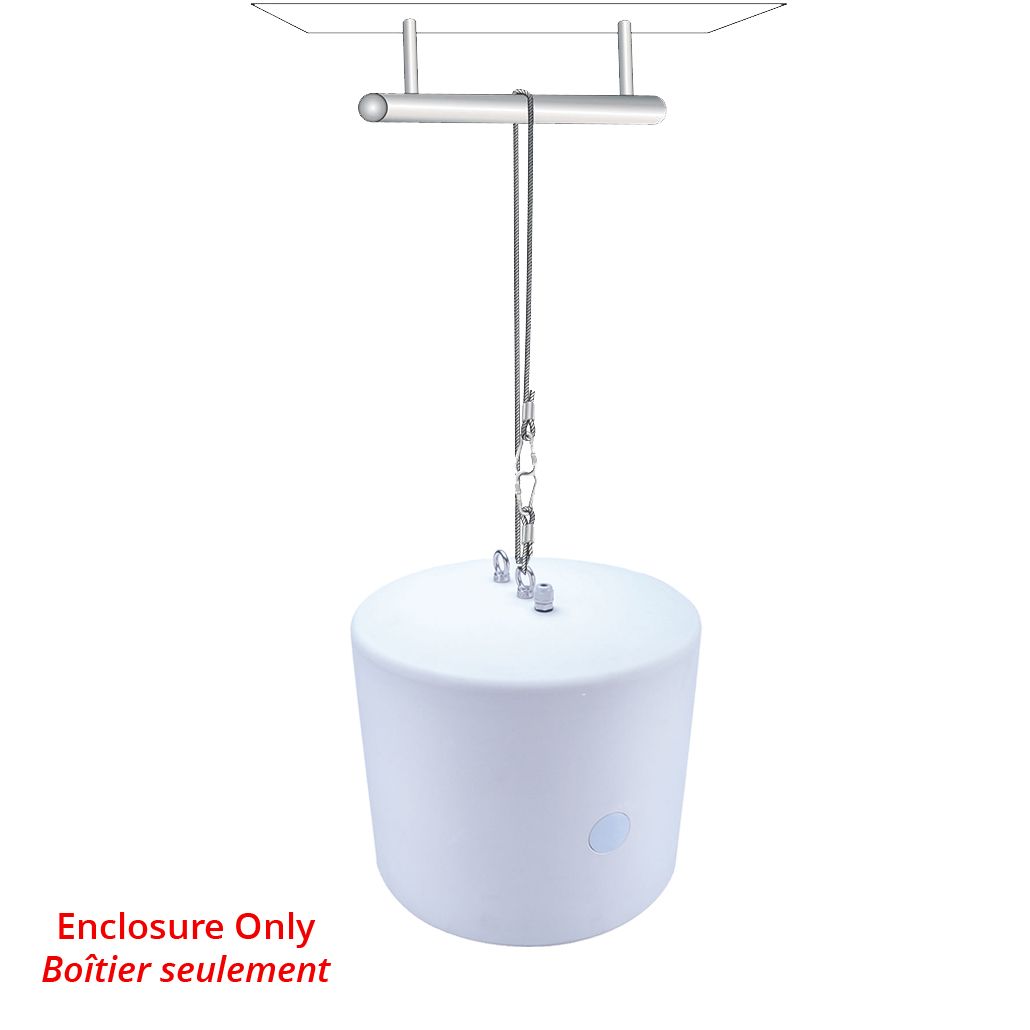 White Pendant Enclosure for 6.5in In-Ceiling Sonic Vortex