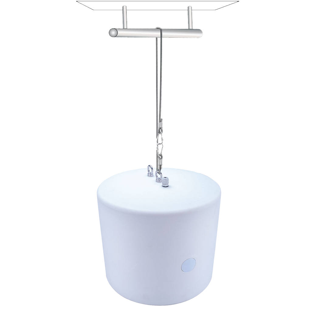 White Pendant Enclosure for 8in In-Ceiling Sonic Vortex