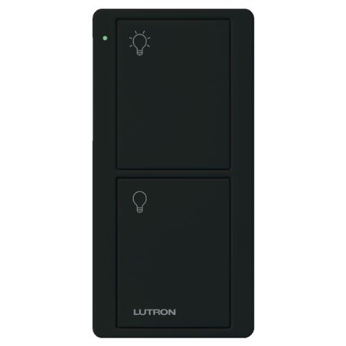 PICO REMOTE 2 BUTTON -  LIGHT ICONS - GLOSS BLACK