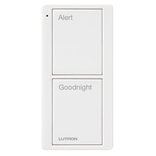 PICO REMOTE 2 BUTTON (ALERT / GOODNIGHT) TEXT - GLOSS WHT