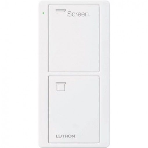PICO REMOTE 2 BUTTON -  SHADE ICONS - GLOSS WHITE