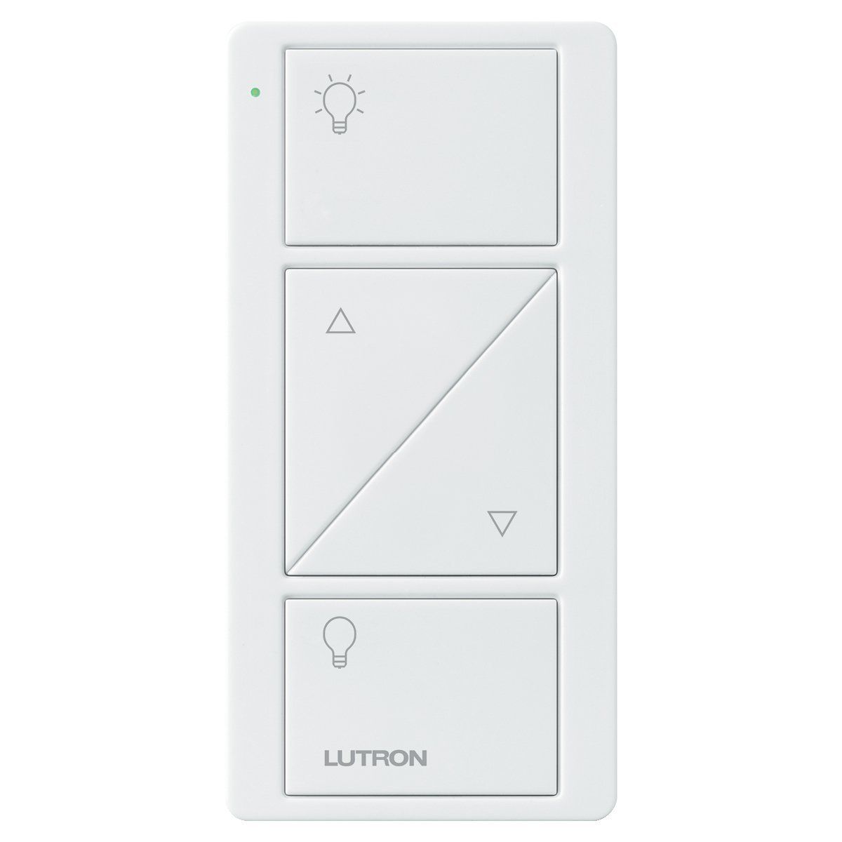 PICO 2 BUTTON (RAISE/LOWER) LIGHT ICONS - GLOSS WHITE