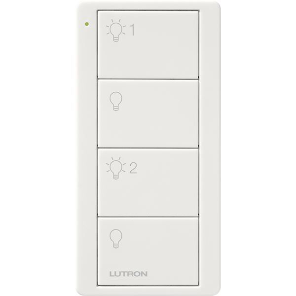 PICO REMOTE 4 BUTTON (2 GROUP) LIGHT CONTROL GLOSS WHITE