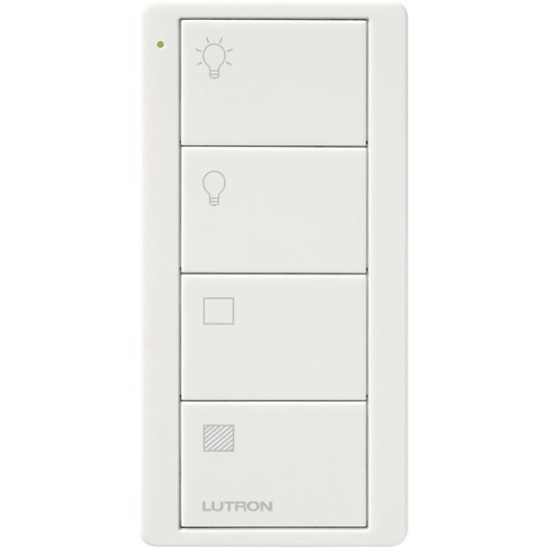 PICO REMOTE 4 BUTTON (2 GROUP W-U/D) SHADE GLOSS WHITE