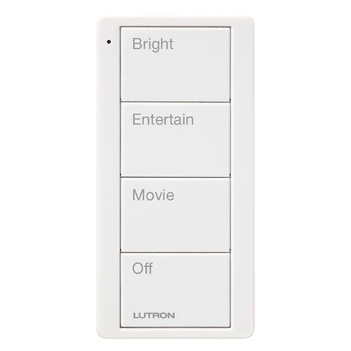 PICO REMOTE 4 BUTTON - FAMILY ROOM SCENE - GLOSS WHITE