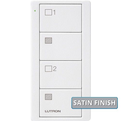 PICO REMOTE 4 BUTTON - 2 GROUP SHADE CONTROL - SATIN SNOW