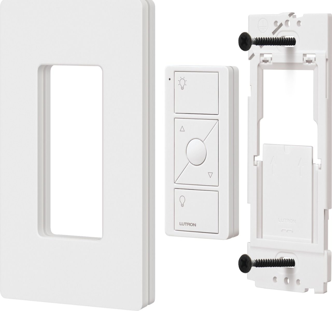 PICO REMOTE 2 BUTTON (HOME / AWAY) TEXT - GLOSS WHITE