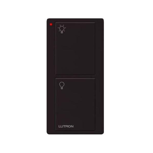PICO REMOTE 2 BUTTON W-NIGHTLIGHT LIGHT ICONS - GLOSS BLACK