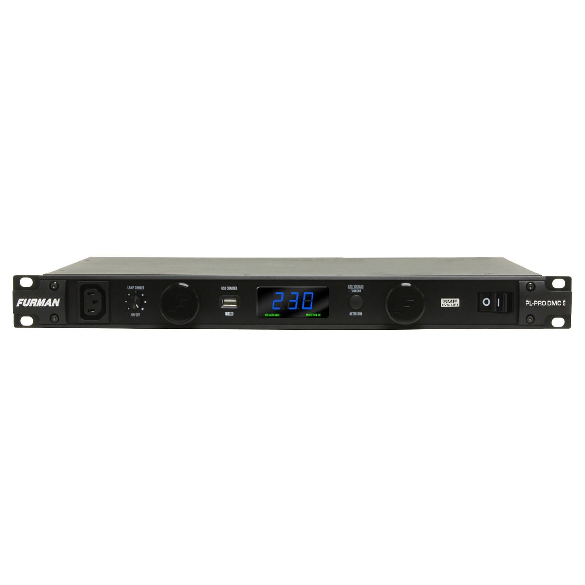 20A 1U Adv Power Conditioner Volt/Amp Meter, 9 Outlet, 10Ft