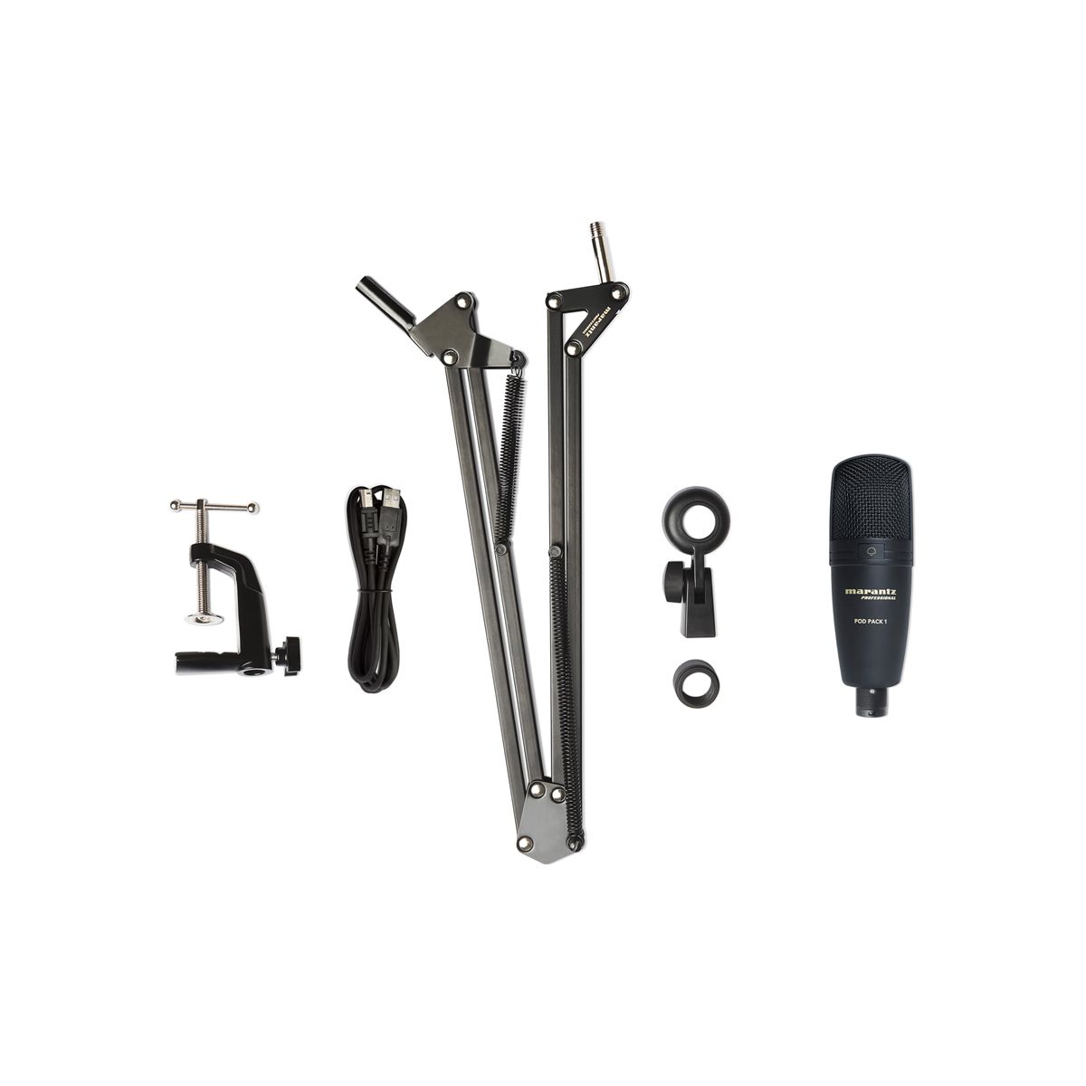 USB Microphone with Broadcast Stand and Cable