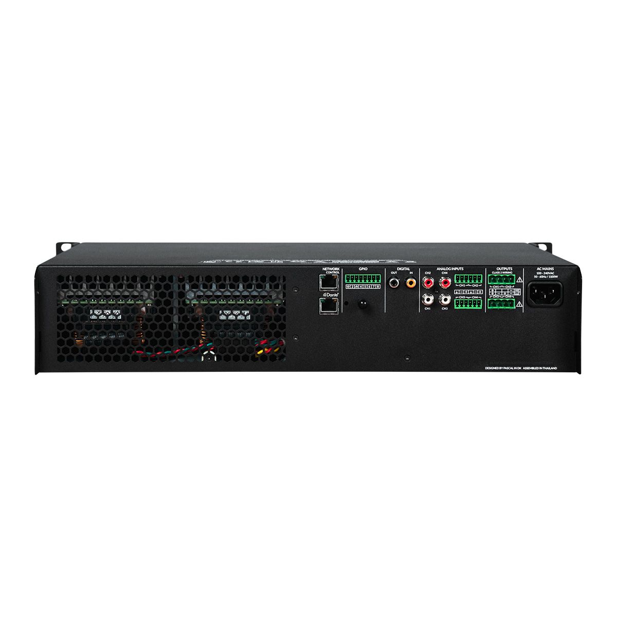 PowerZone Connect -Dante-14 input 3000W 8Ohm-70v 4ch IP Amp-