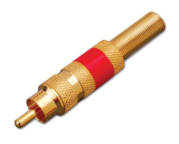RCA Male Plugs- Red Band