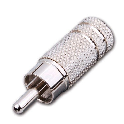 RCA Male Plug- Nickel