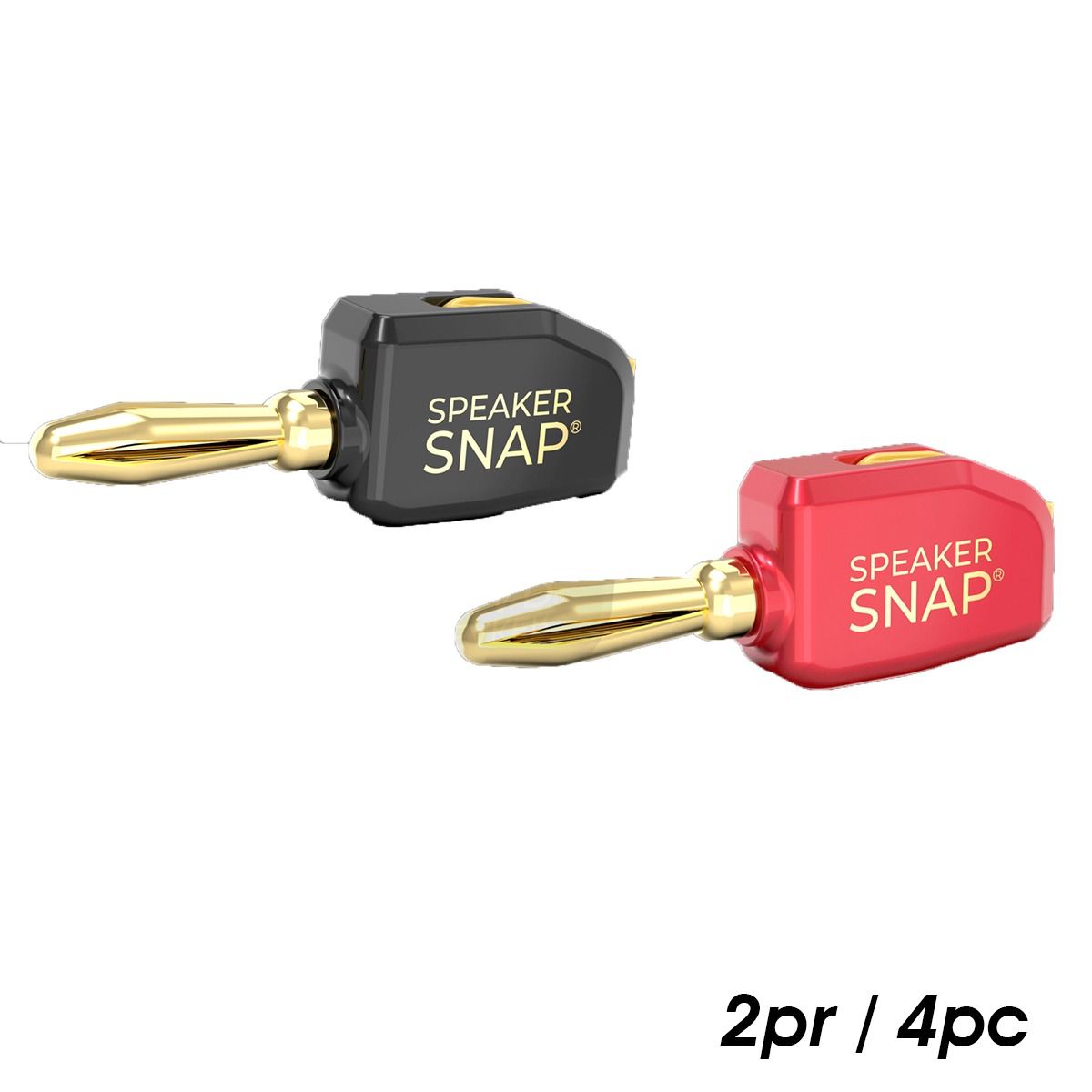 Premium Banana Plugs Red & Black 2 Pair / 4 Pieces