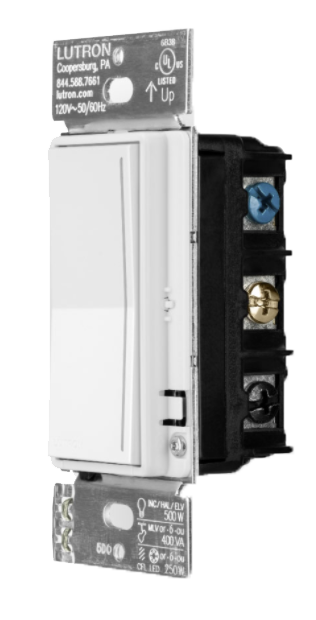 RA3 PHASE SELECTABLE NEUTRAL DIMMER SATIN SNOW WHITE