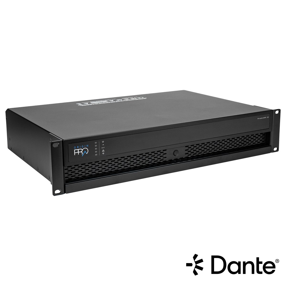 3000w Dante IP Amplifier - 4ch @ 8ohm or 2ch @ 70v/100v, 2U