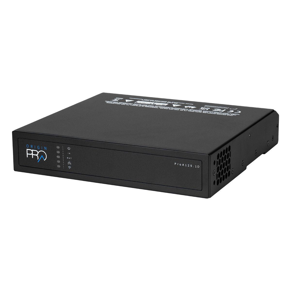 125w Dante IP Amplifier -2ch @ 8ohm or 1ch @ 70v/100v, 1U-HR