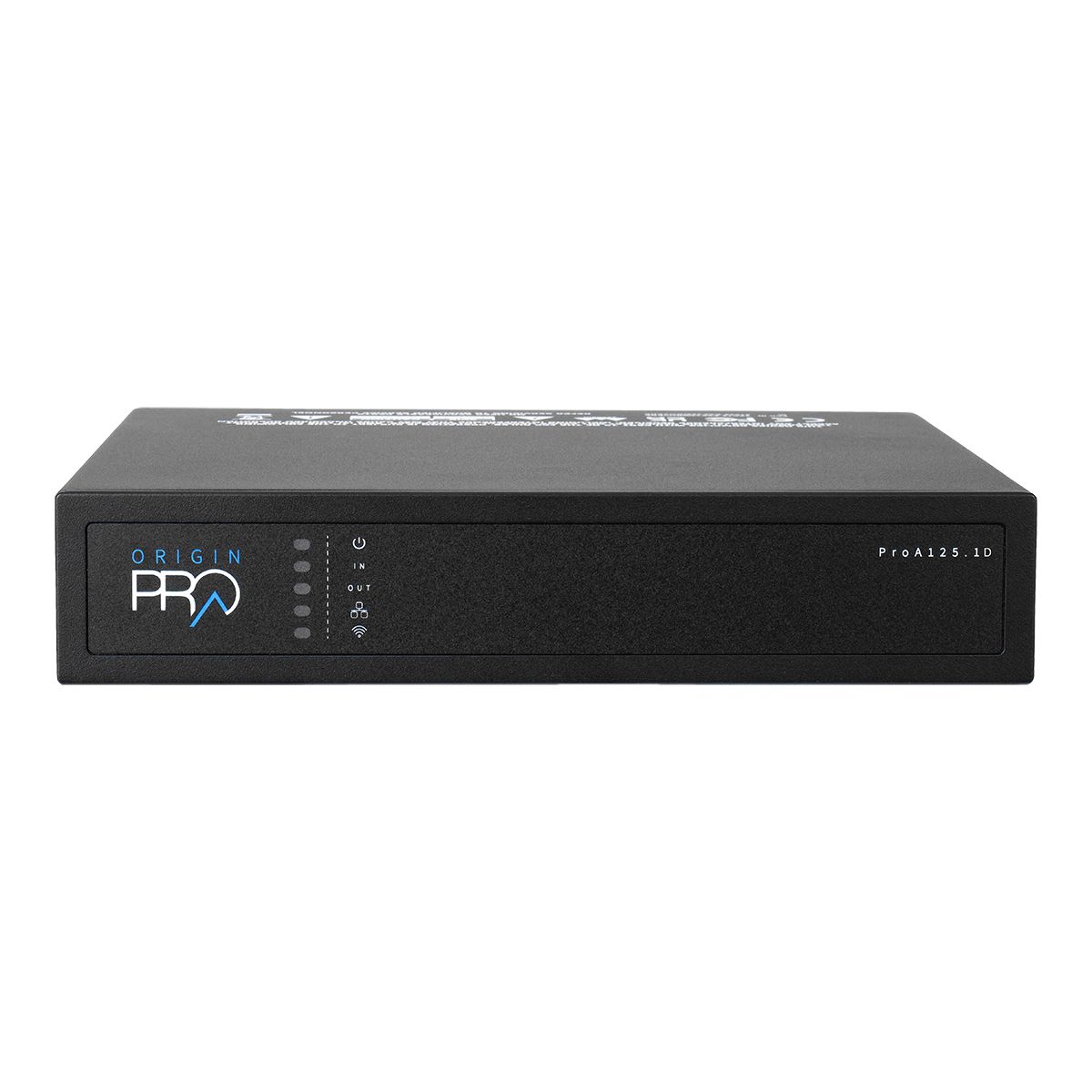 125w Dante IP Amplifier -2ch @ 8ohm or 1ch @ 70v/100v, 1U-HR