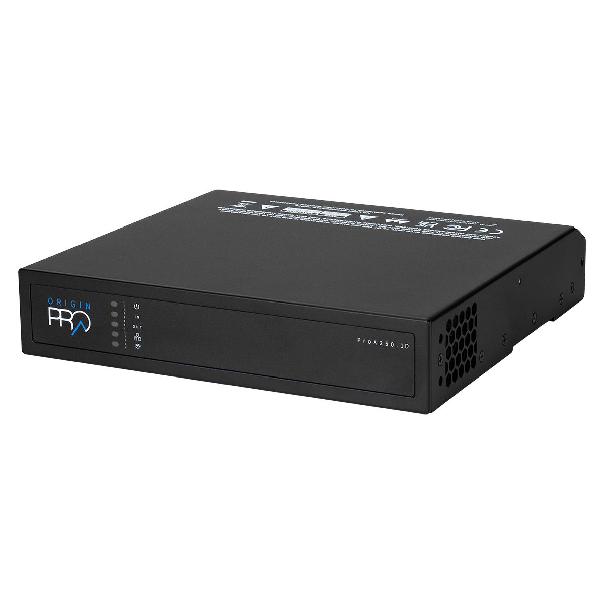 250w Dante IP Amplifier -2ch @ 8ohm or 1ch @ 70v/100v, 1U-HR