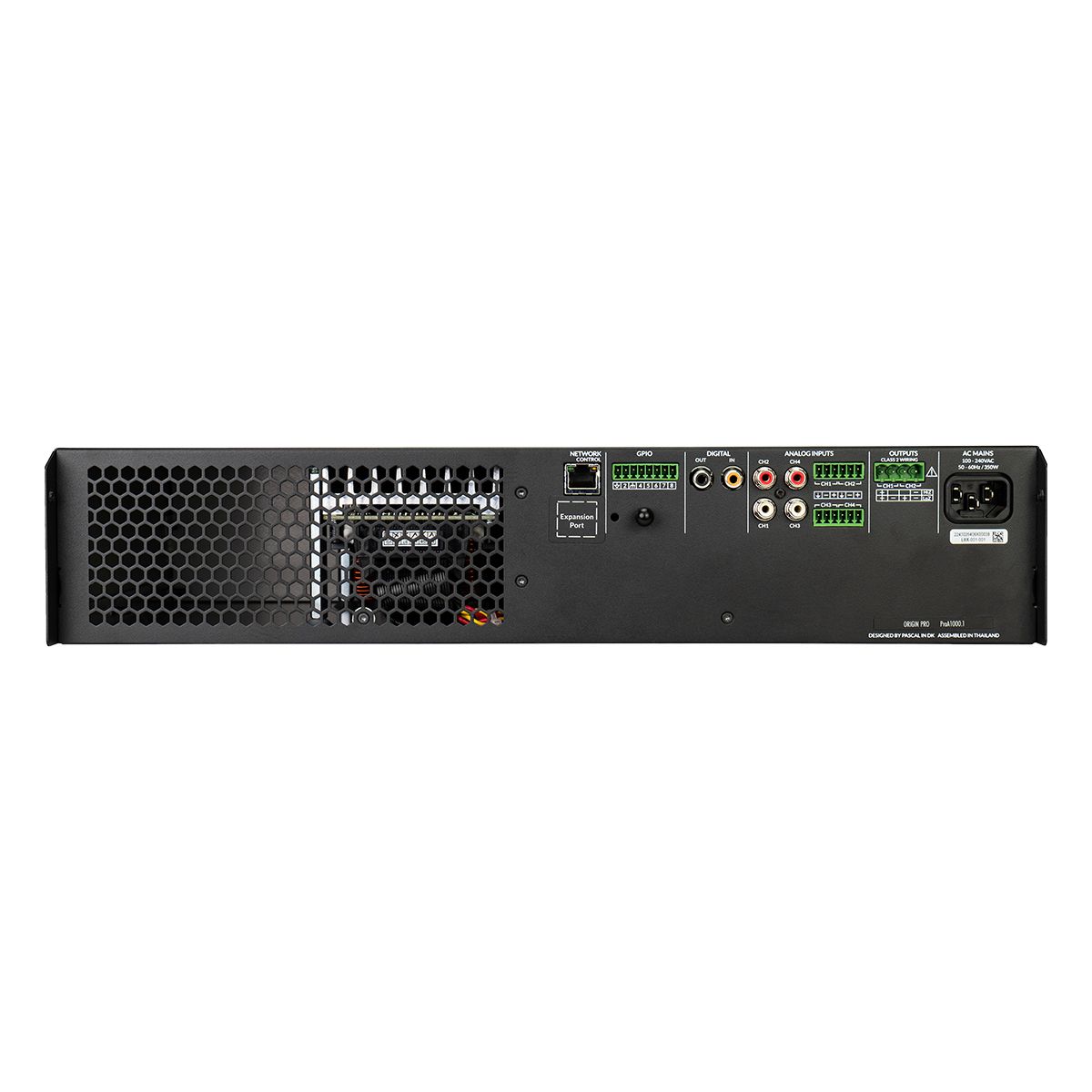 1000w IP Amplifier - 2ch @ 8ohm or 1ch @ 70v/100v, 2U