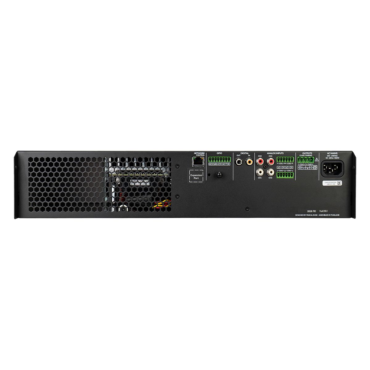 1500w IP Amplifier - 2ch @ 8ohm or 1ch @ 70v/100v, 2U
