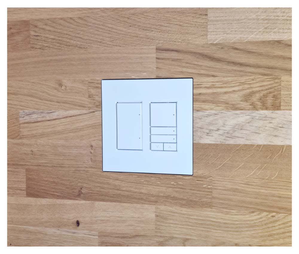 Wall-Smart® Solid Surface Mount for Control4 Contemporary Lighting Devices | 2 Gang