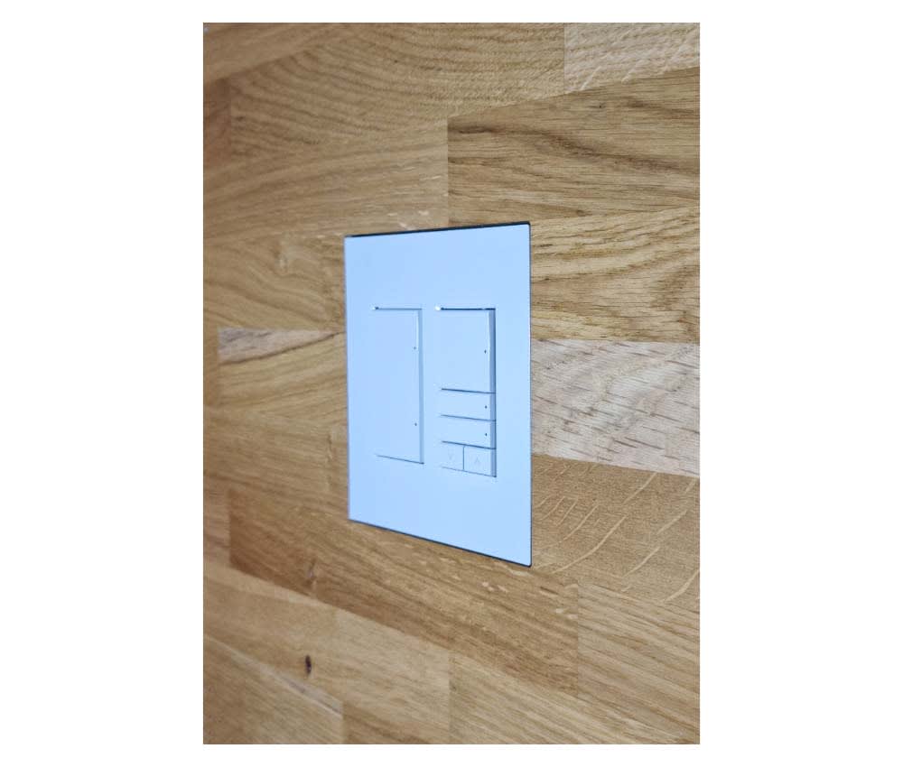 Wall-Smart® Solid Surface Mount for Control4 Contemporary Lighting Devices | 2 Gang